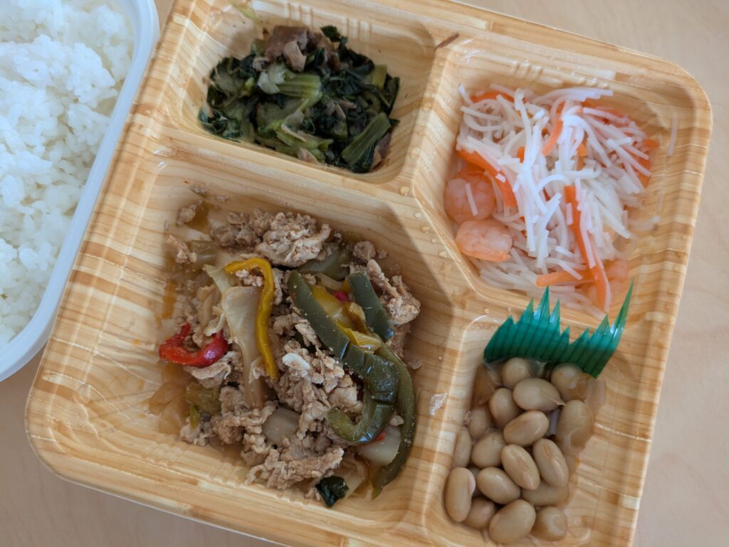 宅配クック123のお弁当のアップ